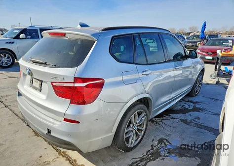 2015 BMW X3 xDrive28I из США, поврежденный, VIN 5UXWX9C59F0D57933